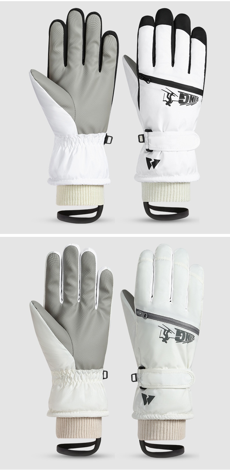 Guanti da sci invernali da donna Boy Boy, caldi, touchscreen, antifreddo, adatti per giocare sulla neve, resistenti all'acqua, spessi, foderati in pile, per ciclismo,_voghion.com