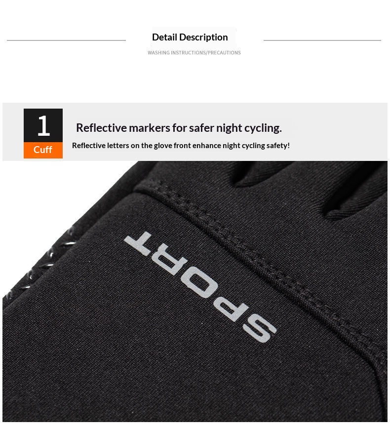 boy Boy Boy Warm Fleece-Lined New Autumn Winter Outdoor Sports For Men And Women Cycling Hiking Waterproof Cold-Proof Gloves_voghion.com