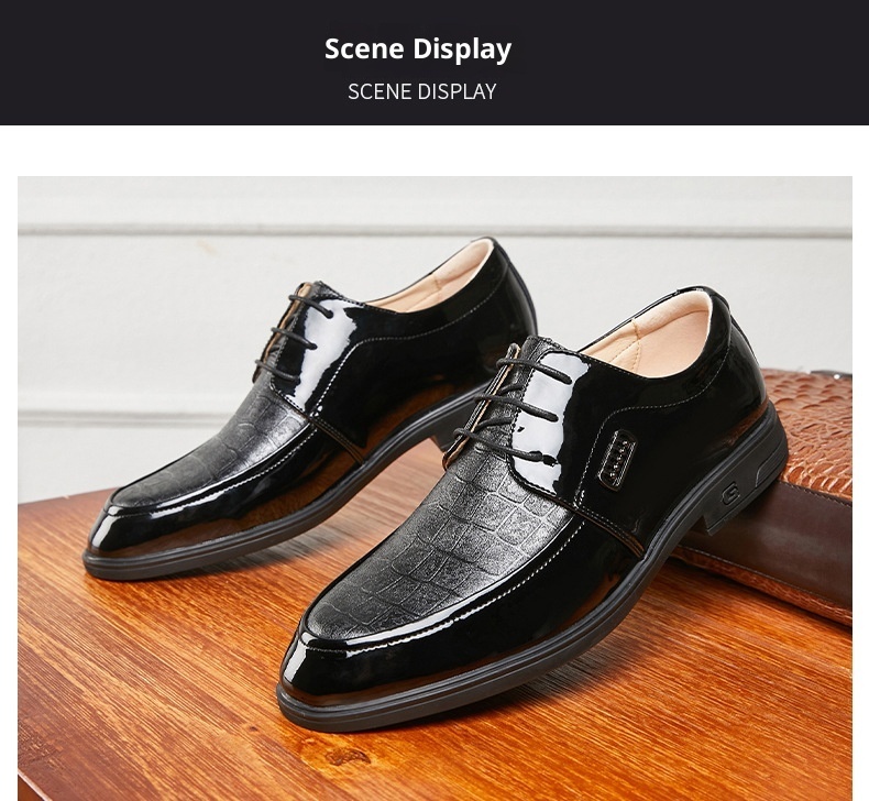 Voyage Printemps Été Nouvelles Affaires Formelles Décontractées Semelle souple Derby britannique à lacets Chaussures de mariage pour hommes en cuir_voghion.com