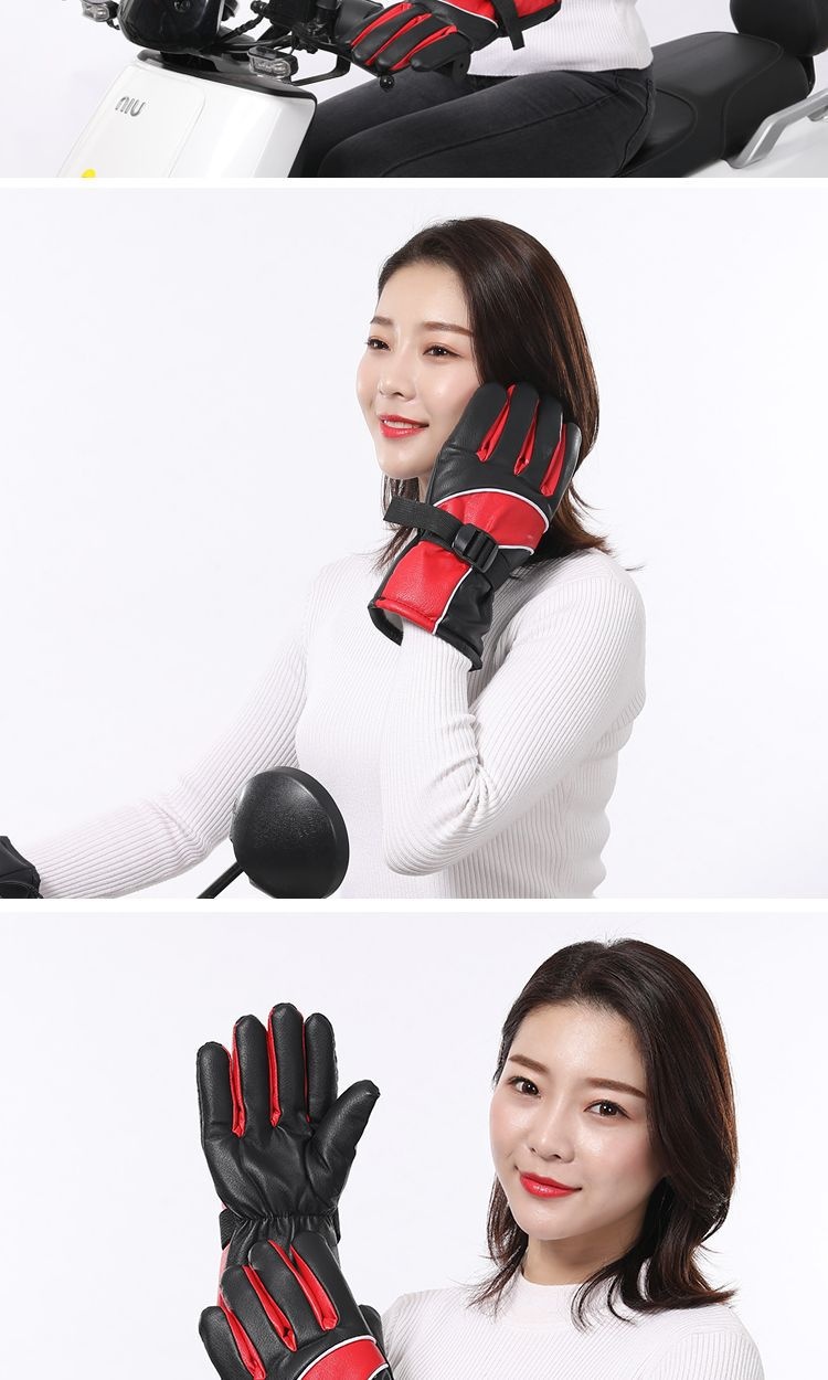 garçon Garçon Garçon Véhicule électrique Moto Recharge Gants chauffants auto-chauffants Chauffe-mains Housses de guidon Conduite Chaud Hiver M_voghion.com