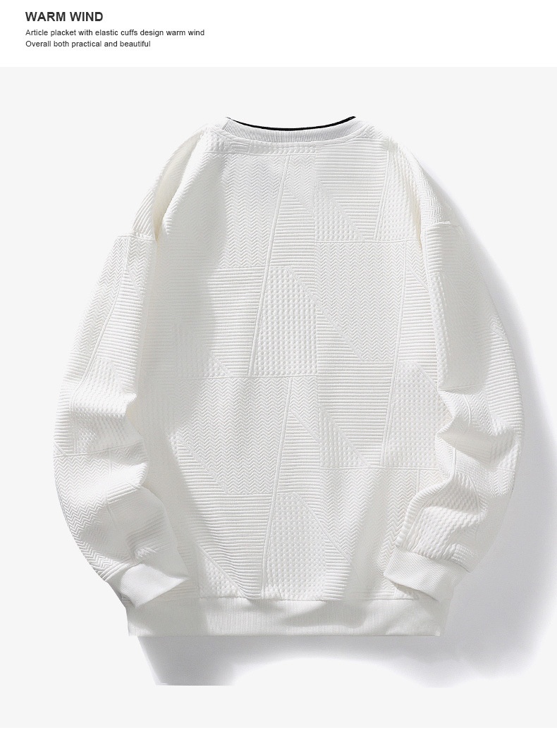 Sweat-shirt décontracté pour homme, collection automne, manches longues, col rond, coupe ajustée, tendance. Disponible en stock._voghion.com