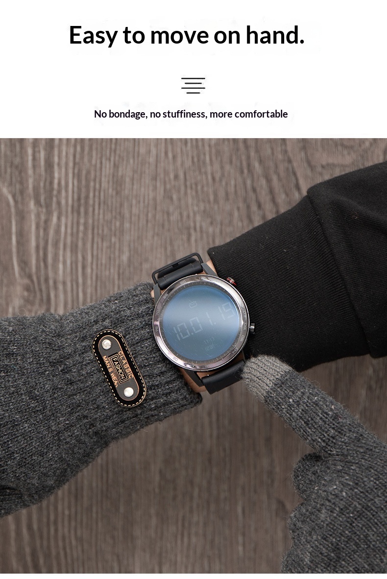 Jungen-Handschuhe mit Touchscreen für den Winter, wärmend und kältegeschützt, doppellagig, gefüttert, dick, gestrickt, fünf Finger, Herren_voghion.com