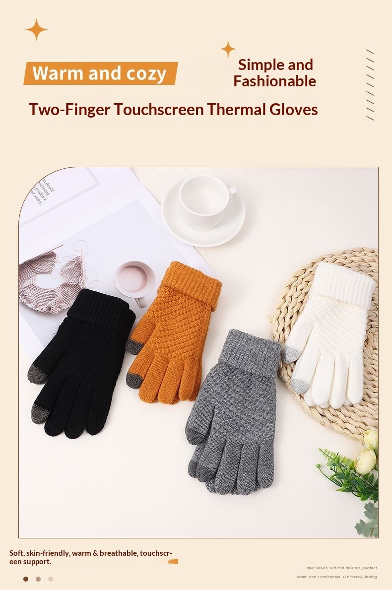 Junge Jungen Fahrradhandschuhe Warmes Fleece Touchscreen Schüler Winter Damen Radfahren Sport Winddicht Kältedicht Herren Autofahren_voghion.com