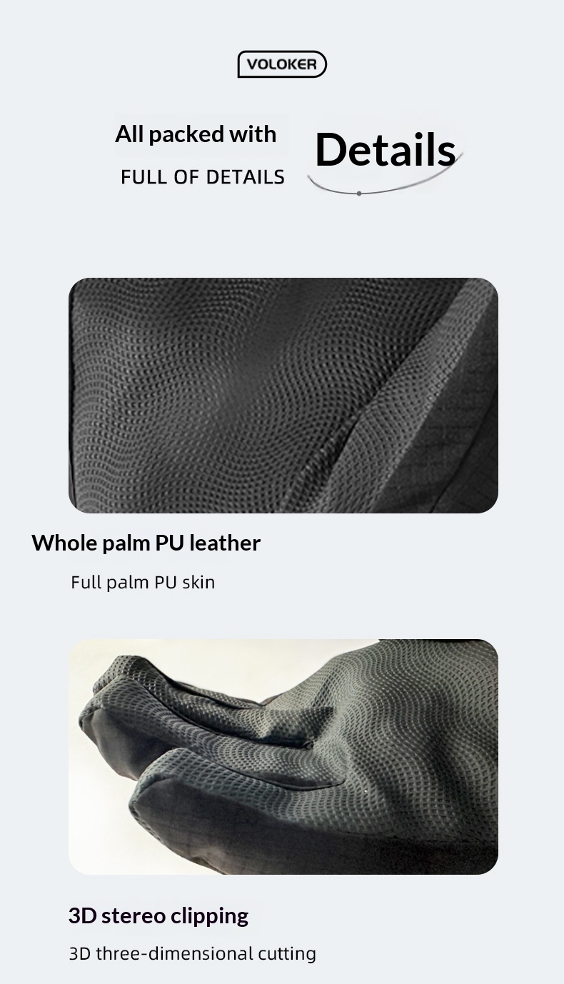 boy Boy Boy Men's Ski Winter Warm Outdoor Sports Windproof Waterproof Touchscreen Fleece Lined Cycling Gloves_voghion.com