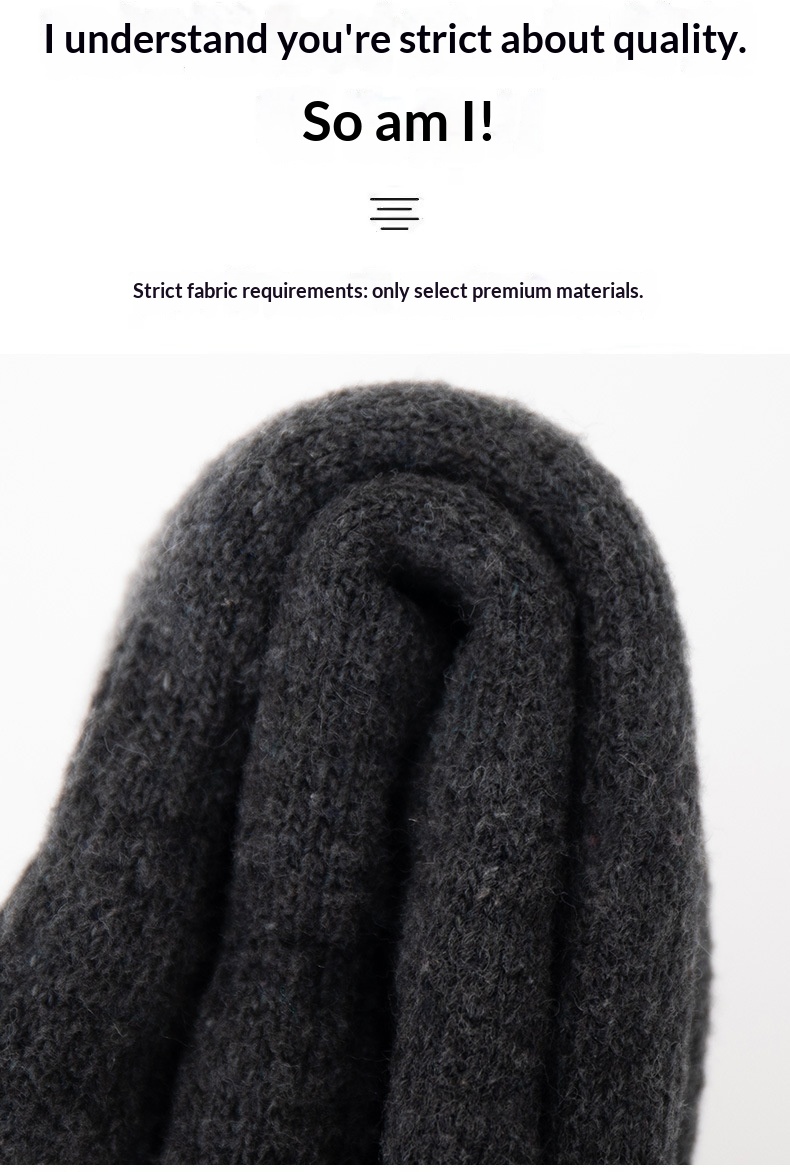 Jungen-Handschuhe mit Touchscreen für den Winter, wärmend und kältegeschützt, doppellagig, gefüttert, dick, gestrickt, fünf Finger, Herren_voghion.com