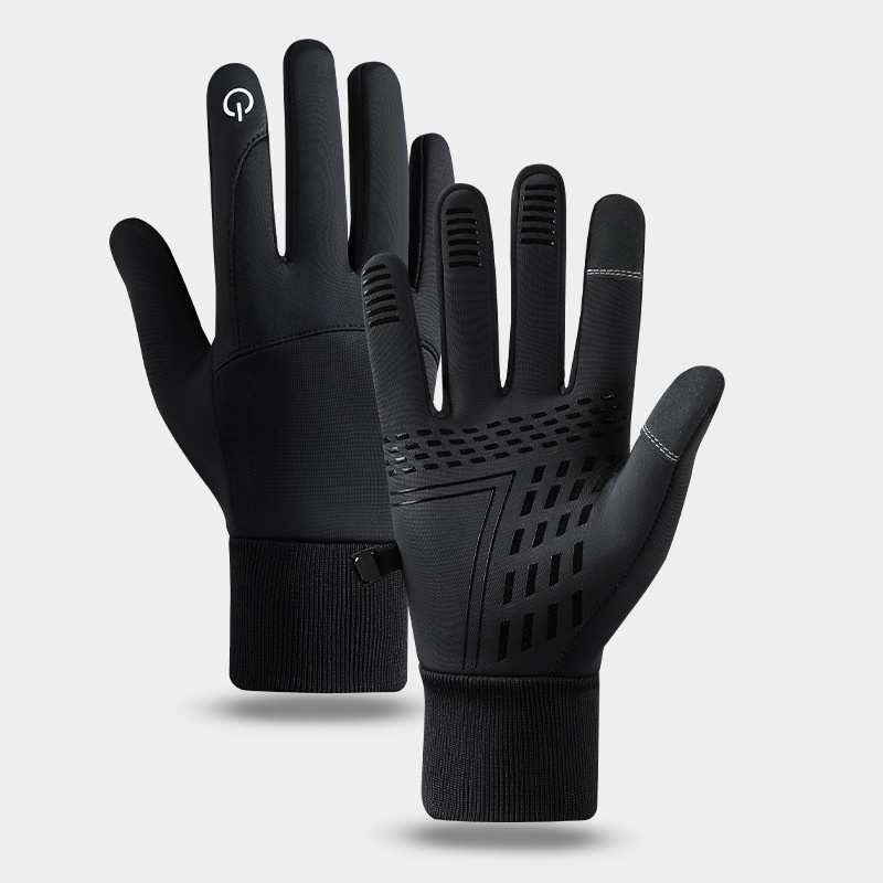 boy Boy Boy Touchscreen Gloves For Men Winter Fleece-Lined Cotton Waterproof Outdoor Non-Slip Sports Cycling Windproof_voghion.com