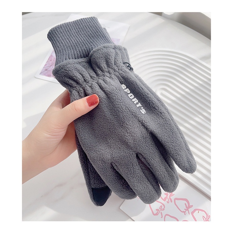 Gants pour homme et femme, chauds et coupe-vent, en polaire, parfaits pour l'hiver, le vélo électrique et les écrans tactiles. Style couple._voghion.com
