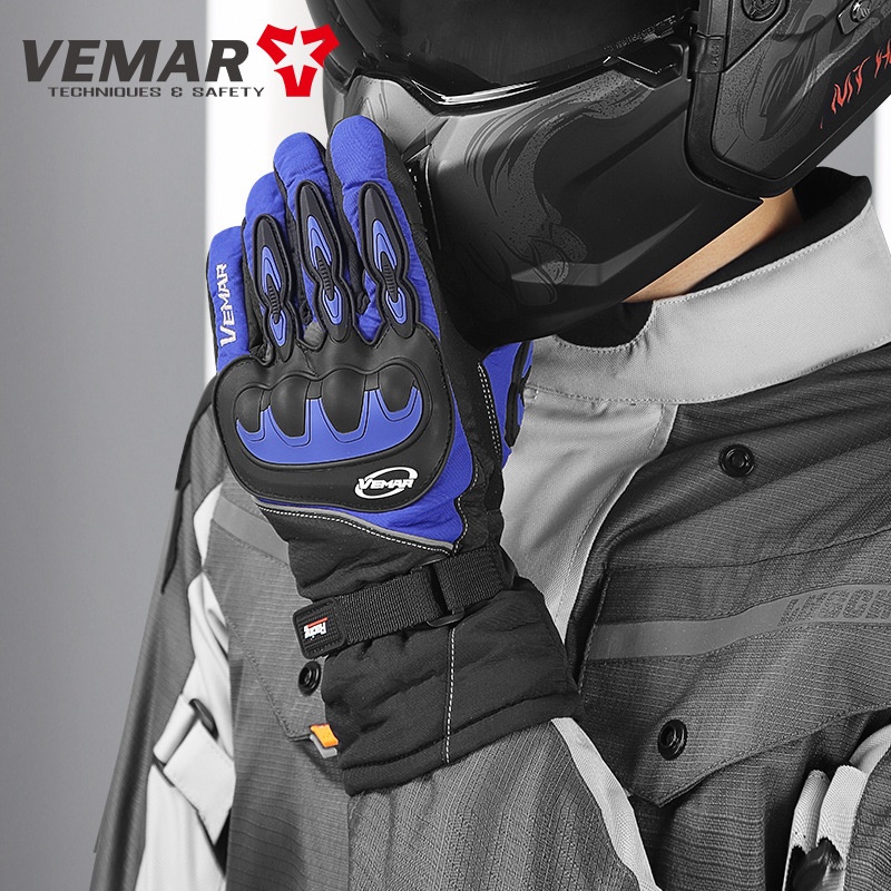 Guanti da moto invernali impermeabili per uomo, guanti da equitazione touchscreen, guanti antivento termici antifreddo per veicoli elettrici_voghion.com