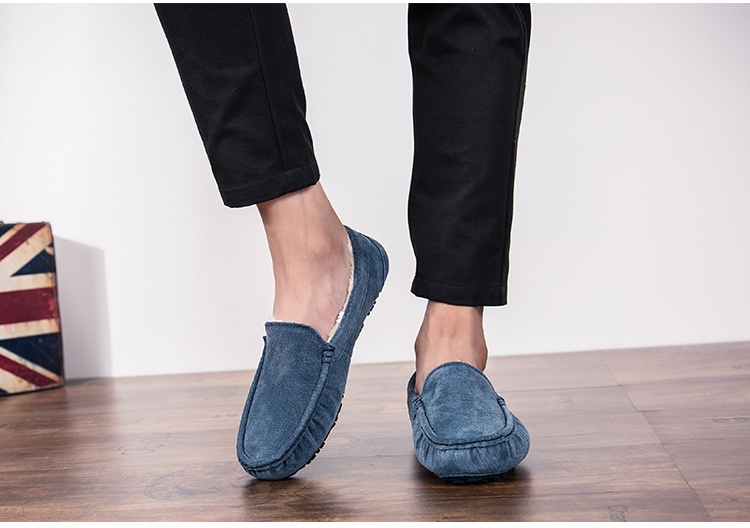 Voyage 501-3 Winter Heren Loafers Katoenen Driving Lage Mid-mouth Instappers Fleecegevoerde Warme Platte Casual Leren Schoenen_voghion.com