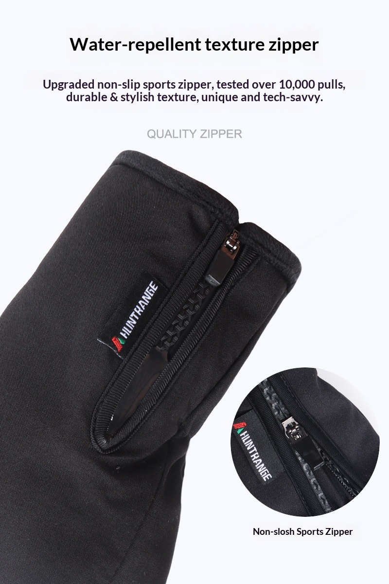 Boy Herren-Skihandschuhe, kältebeständig, Touchscreen-kompatibel, warm, 3M Thinsulate™-Fleece, antibakteriell, reflektierend, Nachtsicht_voghion.com