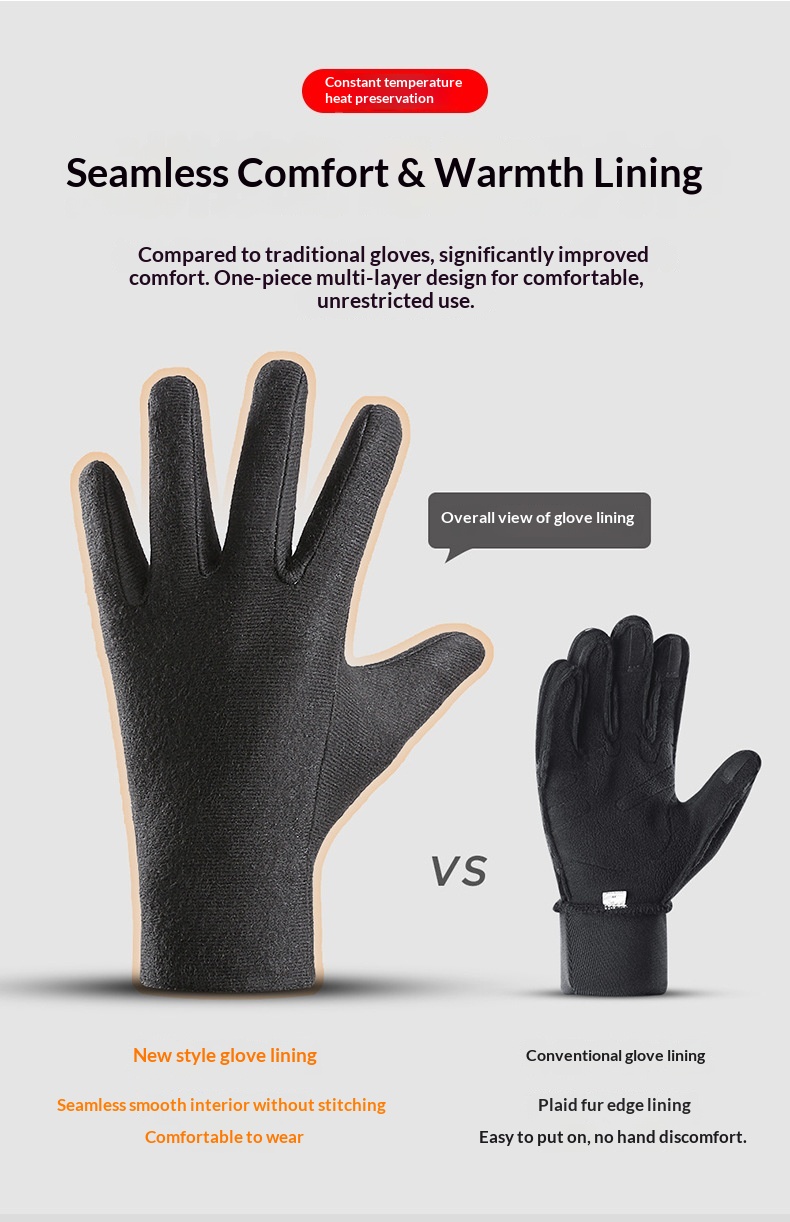 Guanti da sci invernali da uomo Q318 spessi, resistenti al freddo, antiscivolo, idrorepellenti, touchscreen, estesi, caldi_voghion.com