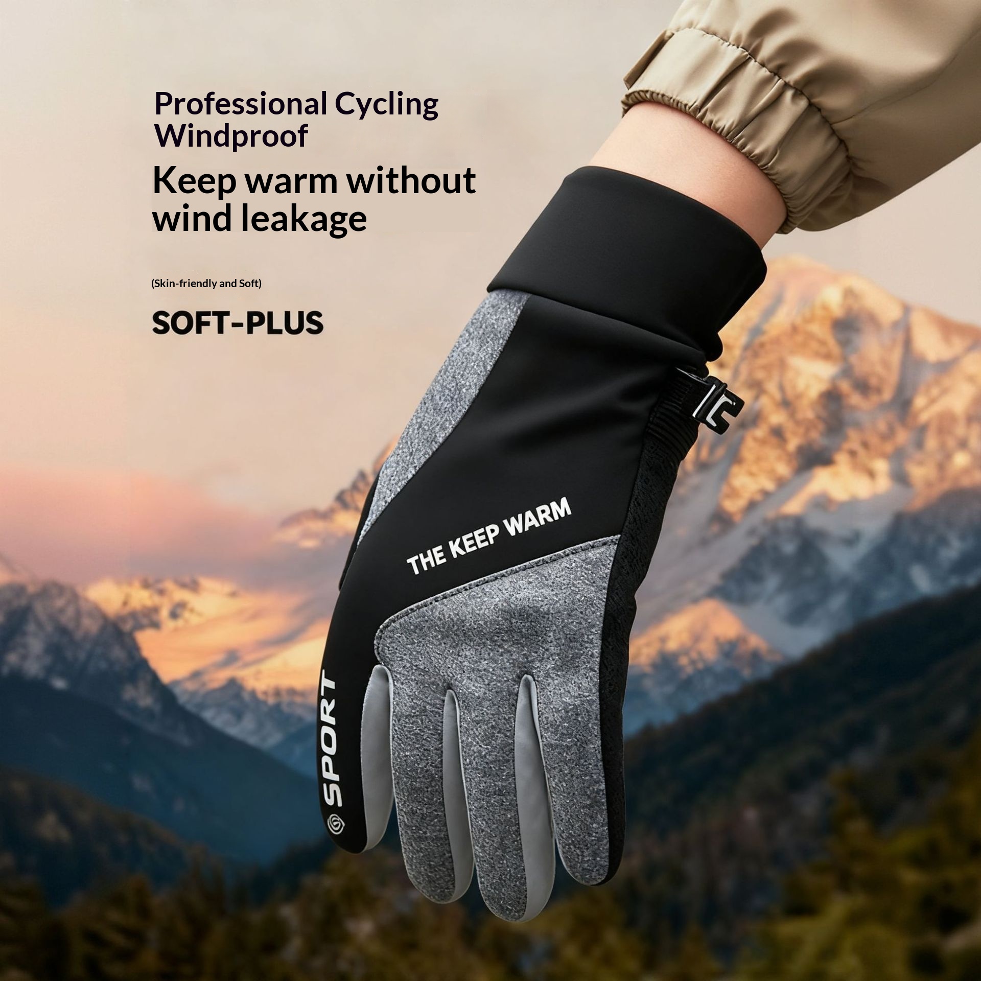 boy Boy Boy Winter For Men And Women 2025 New Fleece-Lined Thickened Cycling Electric Bike Cold-Proof Windproof Cotton Gloves_voghion.com