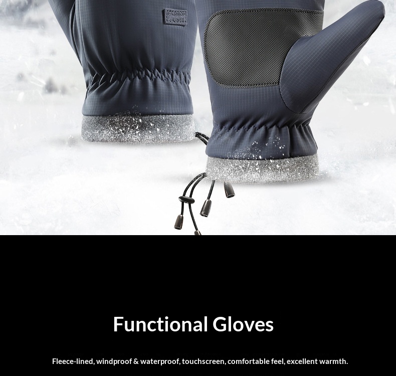 Ragazzo Ragazzo Ragazzo Nuovo Caldo Uomo Inverno Foderato in Pile Addensato Antiscivolo Guanti Antivento per Sci Ciclismo all'Aperto per Donna Produttore_voghion.com