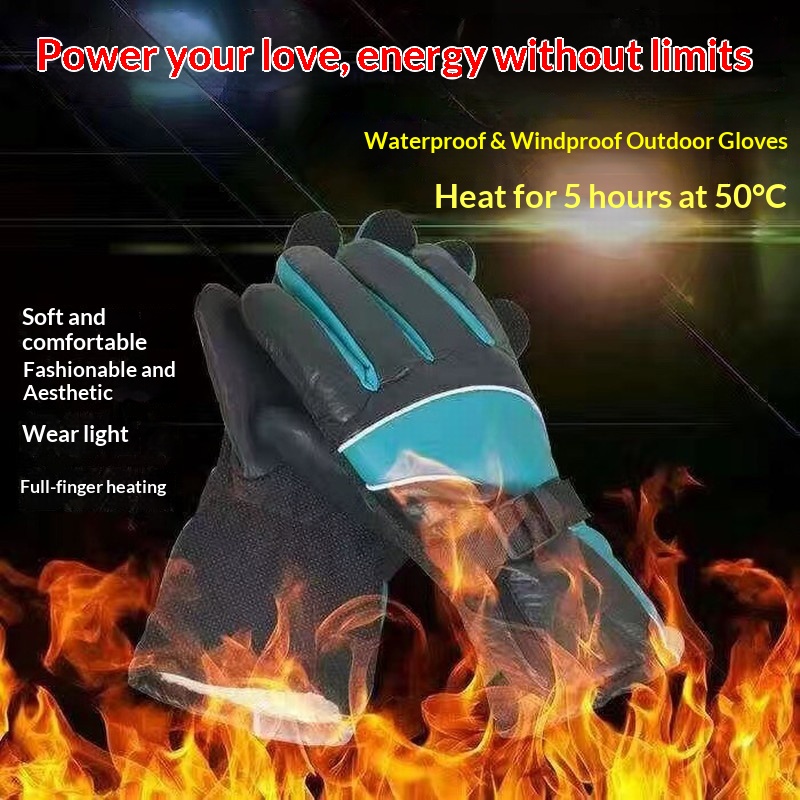 garçon Garçon Garçon Véhicule électrique Moto Recharge Gants chauffants auto-chauffants Chauffe-mains Housses de guidon Conduite Chaud Hiver M_voghion.com