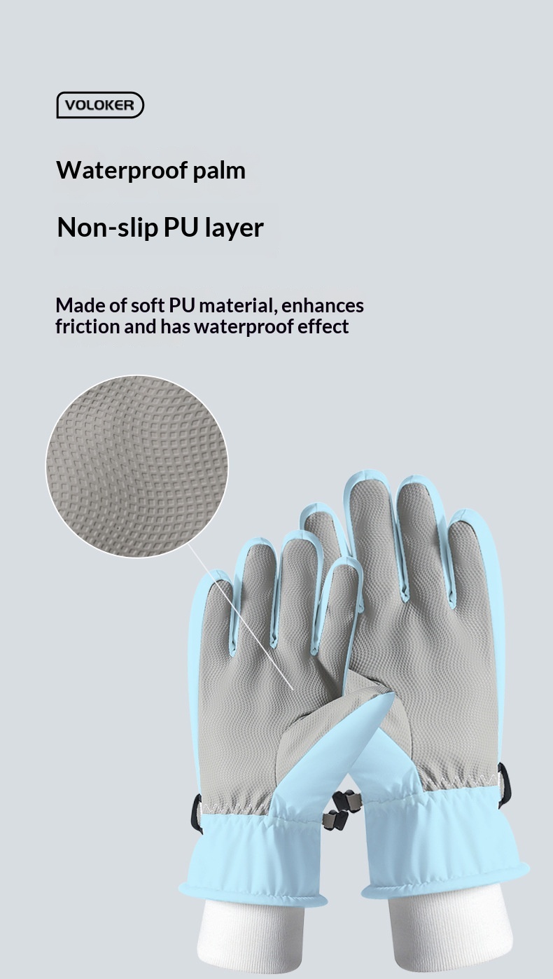 boy Boy Boy Women's Ski Winter Sports Outdoor Men's Warm Fleece Lined Windproof Cold-Proof Touchscreen Cycling Gloves_voghion.com