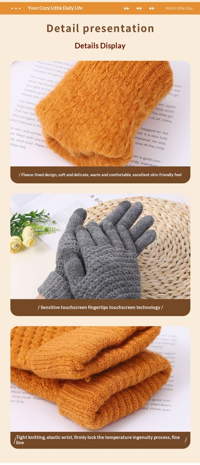 Junge Jungen Fahrradhandschuhe Warmes Fleece Touchscreen Schüler Winter Damen Radfahren Sport Winddicht Kältedicht Herren Autofahren_voghion.com