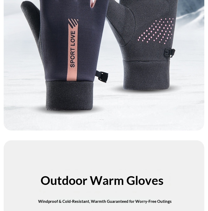 Guanti invernali caldi Boy Boy per donna e uomo, compatibili con touchscreen, antivento, resistenti all'acqua, foderati in pile, spessi_voghion.com