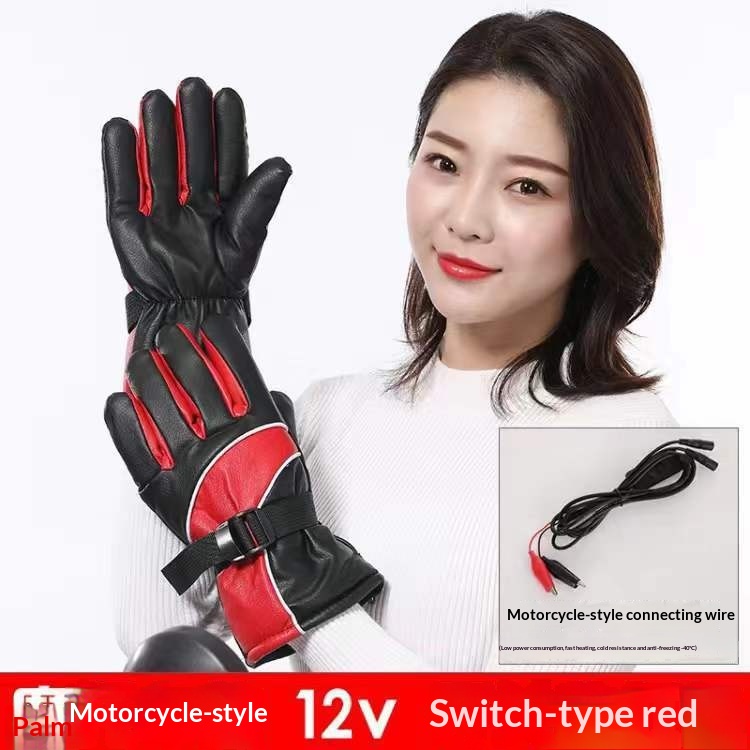 garçon Garçon Garçon Véhicule électrique Moto Recharge Gants chauffants auto-chauffants Chauffe-mains Housses de guidon Conduite Chaud Hiver M_voghion.com