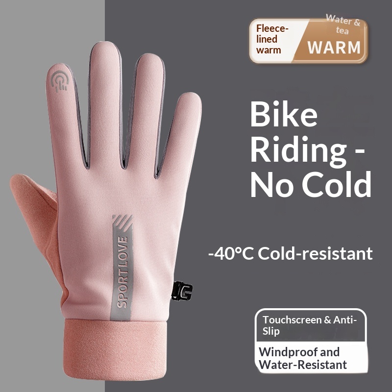 Guanti invernali caldi Boy Boy per donna e uomo, compatibili con touchscreen, antivento, resistenti all'acqua, foderati in pile, spessi_voghion.com