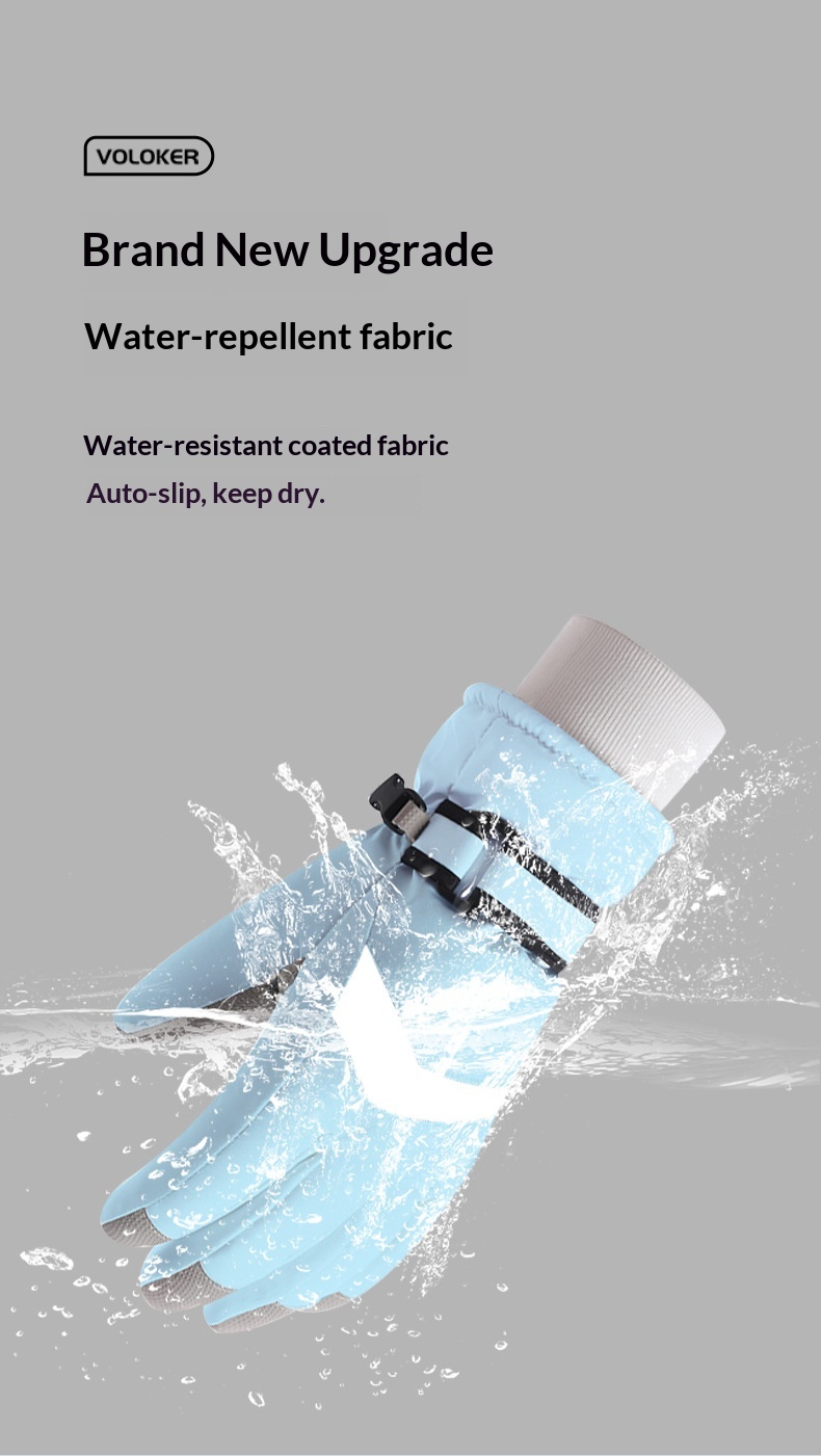 boy Boy Boy Women's Ski Winter Sports Outdoor Men's Warm Fleece Lined Windproof Cold-Proof Touchscreen Cycling Gloves_voghion.com