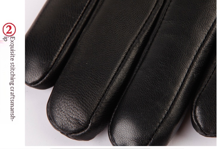 Guanti da moto invernali caldi da uomo, in pelle, spessi, in lana, antivento, in cotone freddo_voghion.com