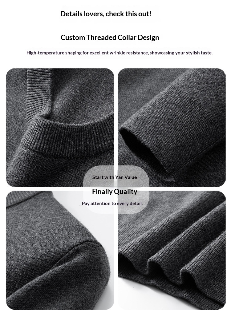 boy Boy Boy Boy Boy Parson Dragon Autumn Winter Round Neck Pullover Thickened Warm Versatile Men's Wool Sweater Slim Fit Base Layer_voghion.com
