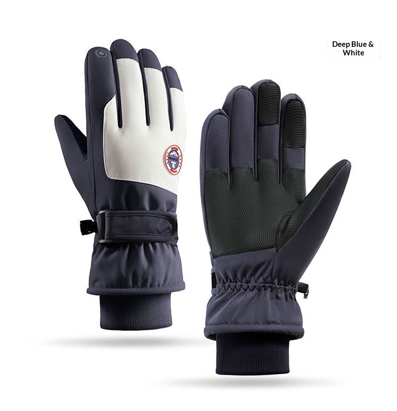 boy Boy Boy Ski Winter Warmth Cold Protection Thickened Anti-Slip Splash-Proof Outdoor Mountaineering Cycling Touchscreen Thermal_voghion.com