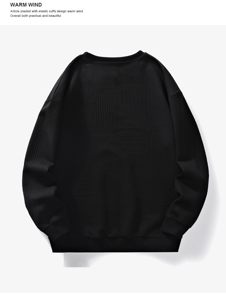 Sweat-shirt décontracté pour homme, collection automne, manches longues, col rond, coupe ajustée, tendance. Disponible en stock._voghion.com