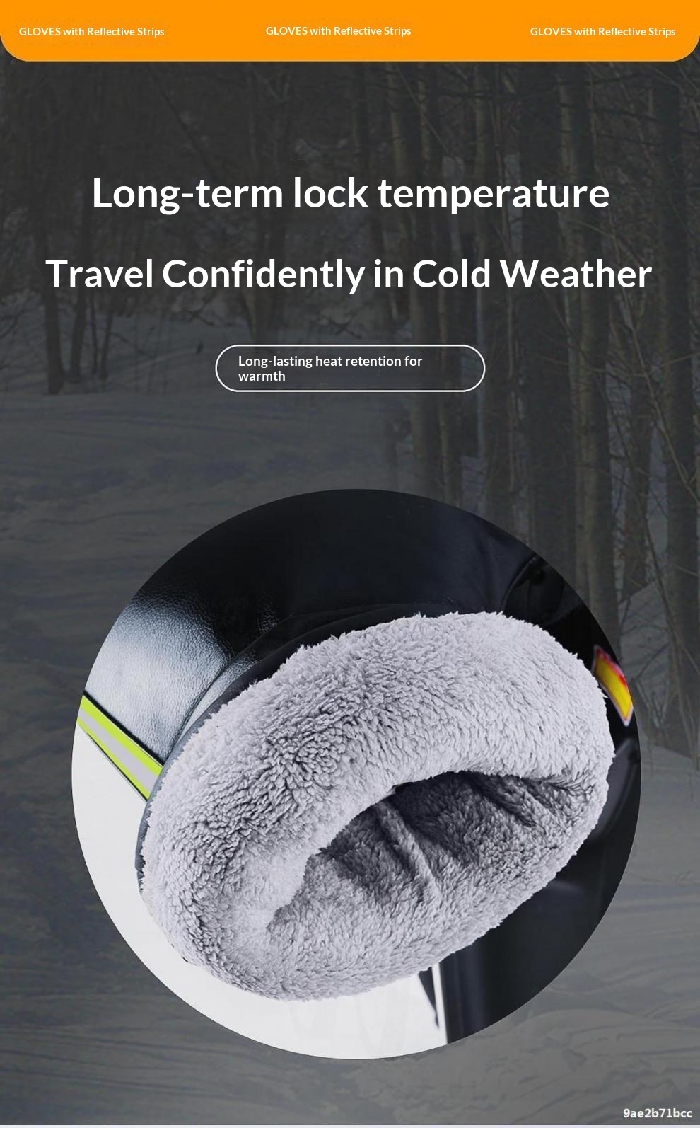 Gants de guidon d'hiver chauds et coupe-vent en coton épais pour motos électriques, pour hommes et femmes._voghion.com