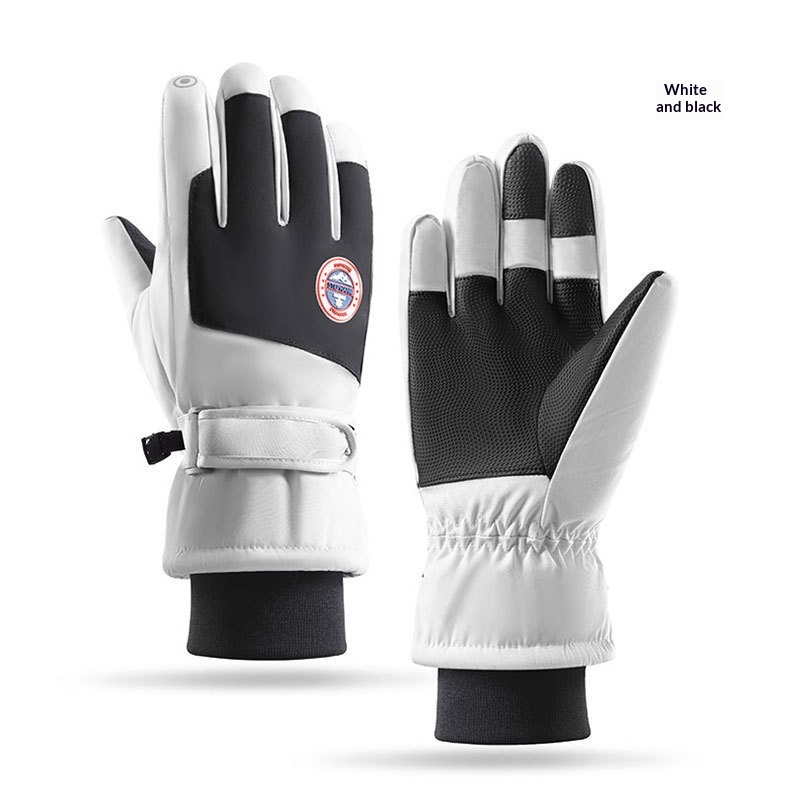 boy Boy Boy Ski Winter Warmth Cold Protection Thickened Anti-Slip Splash-Proof Outdoor Mountaineering Cycling Touchscreen Thermal_voghion.com