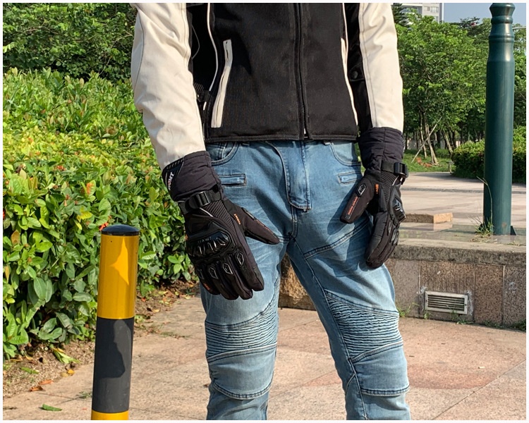 Boy Boy Supply Motorradhandschuhe, wasserdicht, warm, für den Winter, Motorradfahrer, sturzsicher, Offroad, dick, lang, für Herren_voghion.com