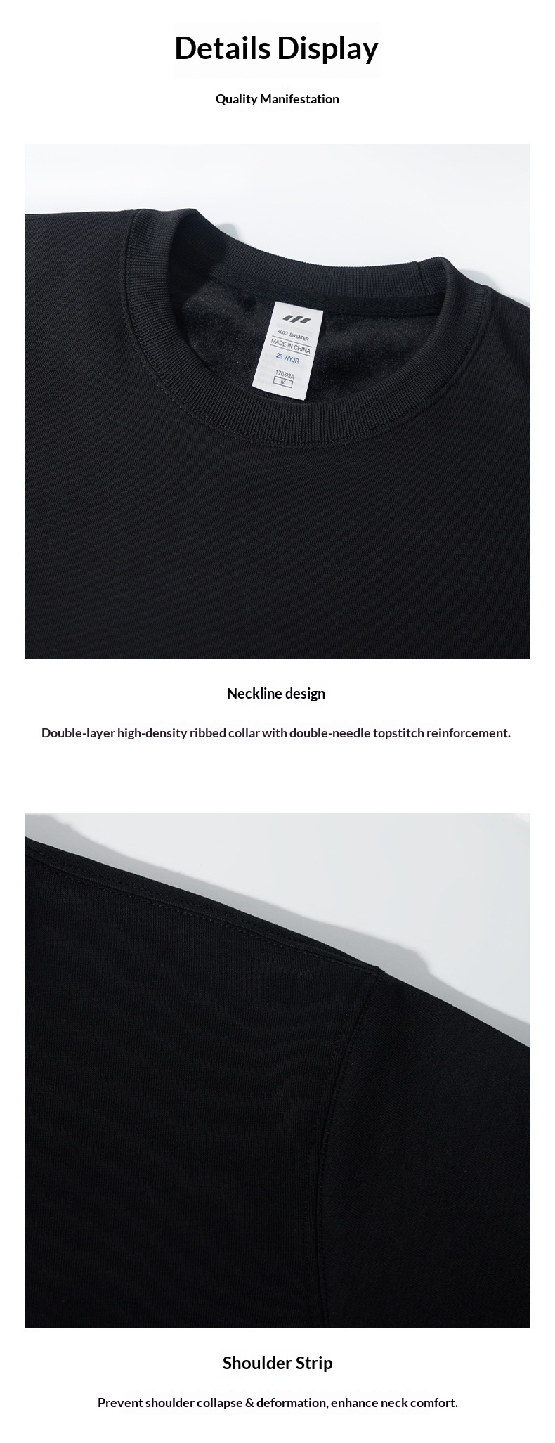 Tricot pour garçon, motif oiseau jaune | Sweat-shirt épais doublé polaire Silver Fox 400 g pour homme, col rond ample, couleur unie_voghion.com