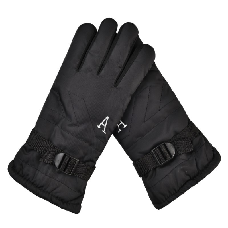 boy Boy Boy Men's Warm Winter With Fleece Lining, Thickened, Non-Slip, Windproof Gloves For Outdoor Cycling, Carpet Wholesale_voghion.com