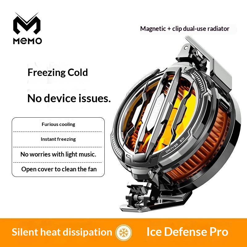 Digitex Mi Mo CX07 Ice Phone Cooler Semiconductor Cooling Silent Magnetic Back Clip Universal With Three-speed Digital Display_voghion.com