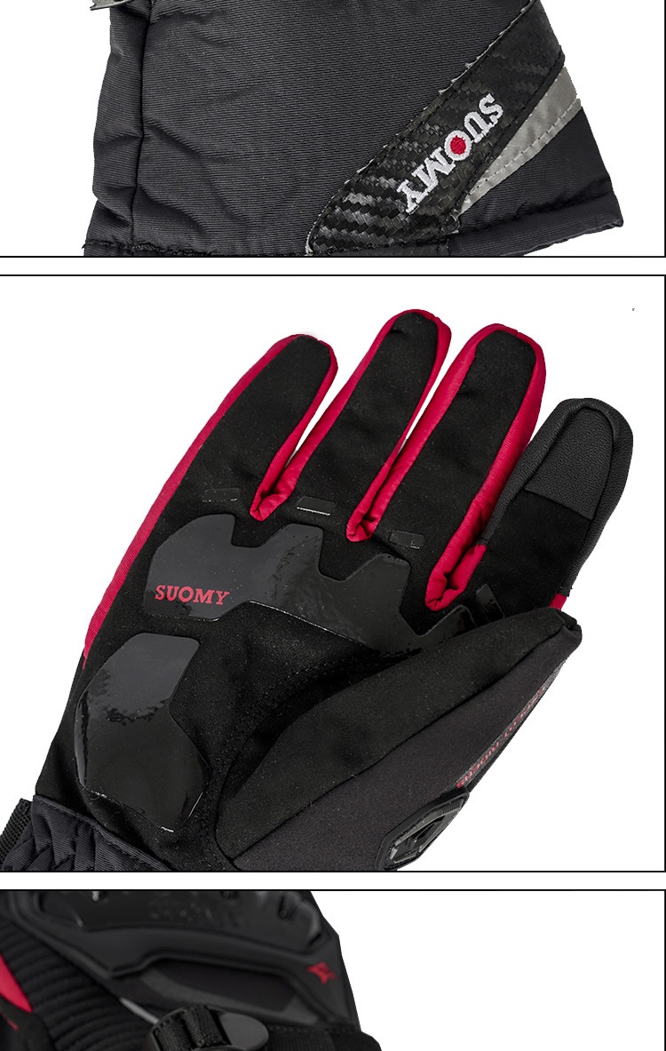 Boy Boy Supply Motorradhandschuhe, wasserdicht, warm, für den Winter, Motorradfahrer, sturzsicher, Offroad, dick, lang, für Herren_voghion.com