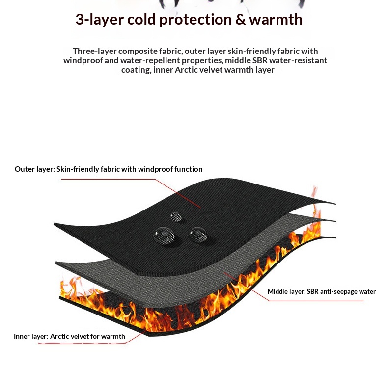 Ragazzo Ragazzo Ragazzo Nuovo Caldo Uomo Inverno Foderato in Pile Addensato Antiscivolo Guanti Antivento per Sci Ciclismo all'Aperto per Donna Produttore_voghion.com