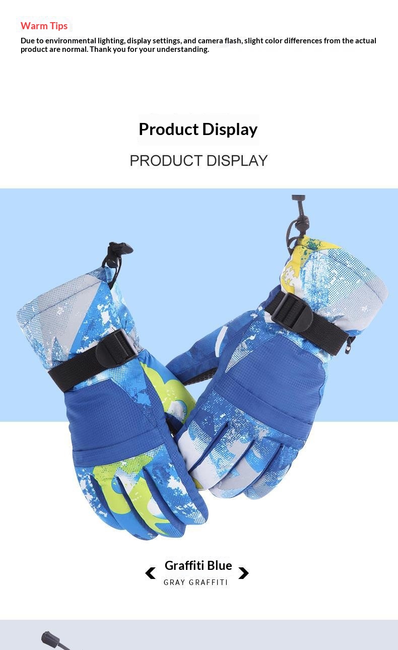 boy Boy Boy Winter Couple Ski Men Outdoor Cycling Waterproof Women Fleece Lined Warm Cold-Proof Five-Finger Touchscreen N07 Gloves_voghion.com