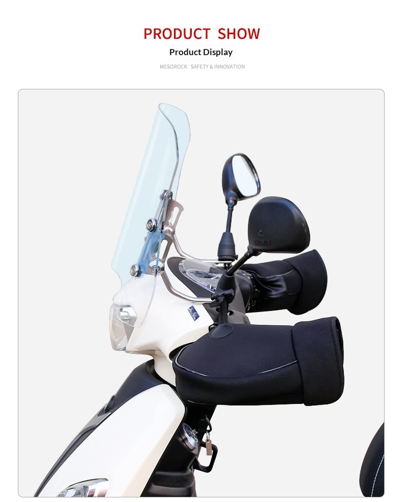boy Boy Boy Motorcycle Handlebar Covers Fleece-Lined Warm Gloves Winter Riding Cold-Proof Windproof Handg Electric Bike Wrist_voghion.com