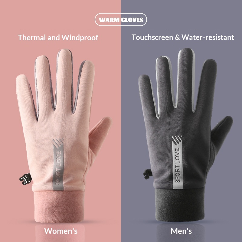boy Boy Boy Gloves Windproof Waterproof Couple Men Women Skiing Cycling Sports Fleece Lined Cold-Proof Warm Touchscreen Design_voghion.com