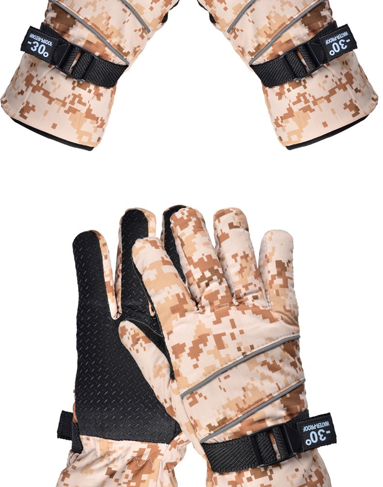 Guanti invernali caldi e spessi mimetici per uomo, sci, ciclismo, nord-est, antifreddo, impermeabili, antivento, taglia grande_voghion.com