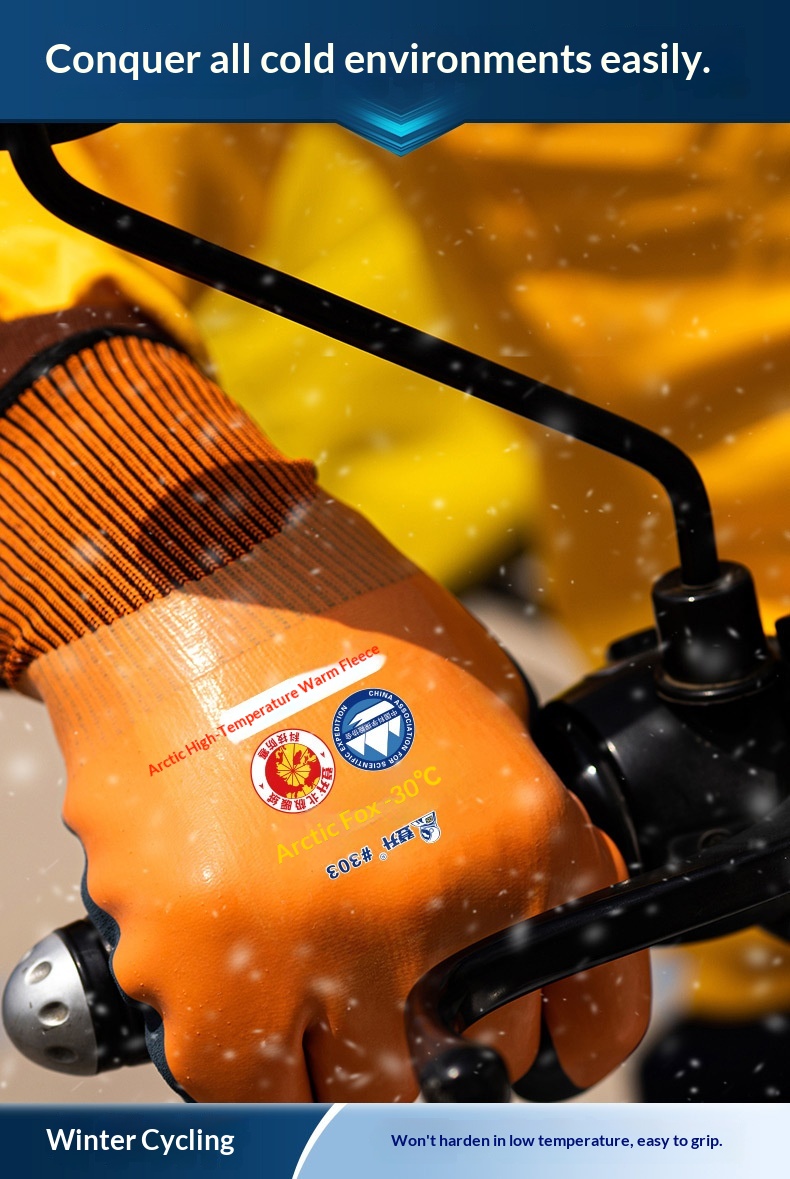 ragazzo Ragazzo Ragazzo Arrampicata #303 Guanti di protezione del lavoro Invernali Foderati in pile Spessi Caldi Anti-freddo Pesca sul ghiaccio Conservazione a freddo Acquatici_voghion.com