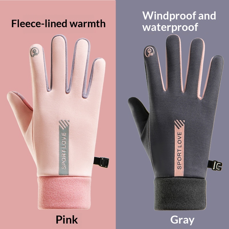 boy Boy Boy Winter Men And Women, Fleece-Lined, Windproof, Cold-Resistant, Touchscreen, Non-Slip, For Riding, Driving, Outdoor_voghion.com