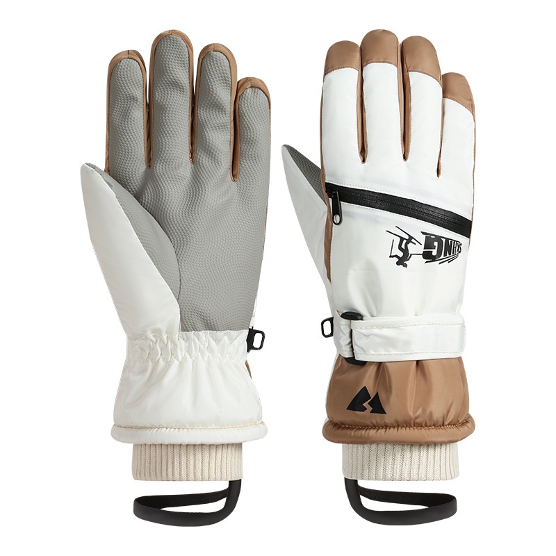 Guanti da sci invernali da donna Boy Boy, caldi, touchscreen, antifreddo, adatti per giocare sulla neve, resistenti all'acqua, spessi, foderati in pile, per ciclismo,_voghion.com