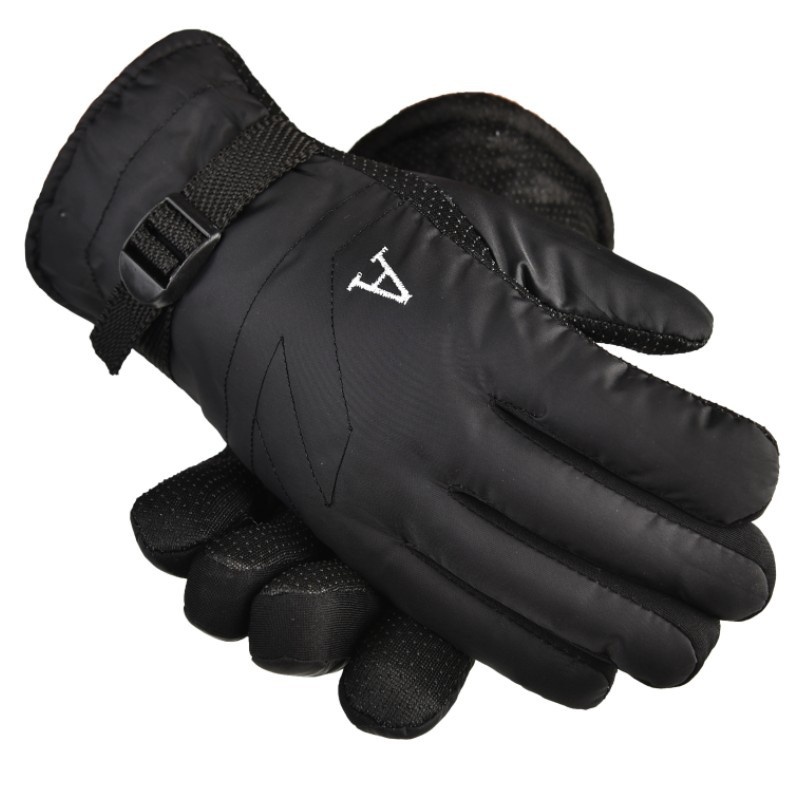 boy Boy Boy Men's Warm Winter With Fleece Lining, Thickened, Non-Slip, Windproof Gloves For Outdoor Cycling, Carpet Wholesale_voghion.com