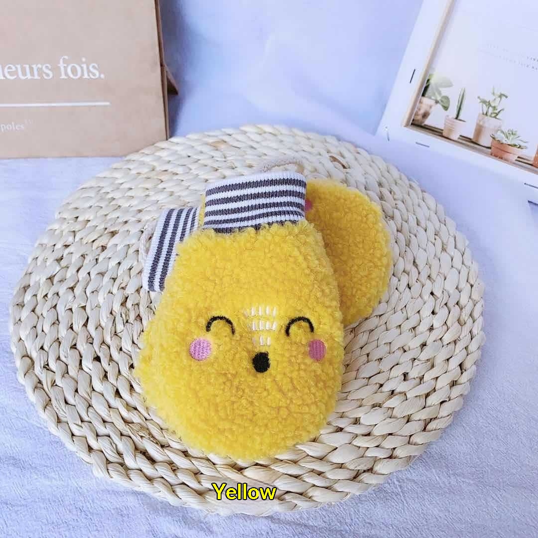 boy Boy Boy 2025 Children's Winter Warm Fleece Gloves With Lanyard Anti-Lost Cartoon Design Unisex Wholesale_voghion.com