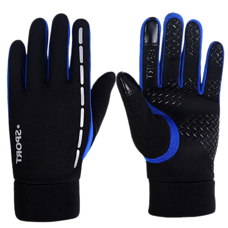 boy Boy Boy Touchscreen Outdoor With Fleece For Men, Running, Windproof, Sports, Cycling, Full Finger, Winter Mountaineering,_voghion.com