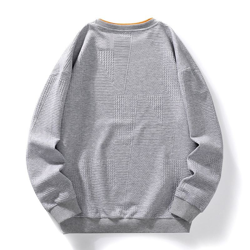 Sweat-shirt décontracté pour homme, collection automne, manches longues, col rond, coupe ajustée, tendance. Disponible en stock._voghion.com