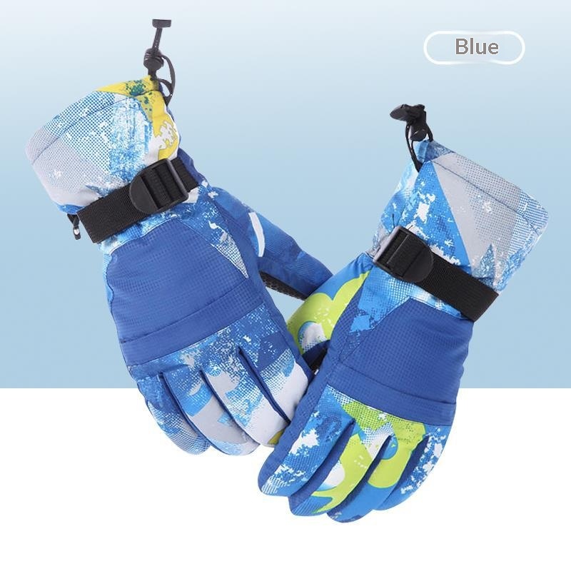 boy Boy Boy Winter Couple Ski Men Outdoor Cycling Waterproof Women Fleece Lined Warm Cold-Proof Five-Finger Touchscreen N07 Gloves_voghion.com