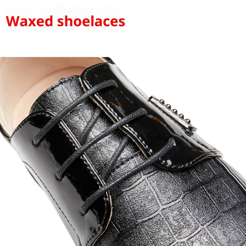 Voyage Printemps Été Nouvelles Affaires Formelles Décontractées Semelle souple Derby britannique à lacets Chaussures de mariage pour hommes en cuir_voghion.com