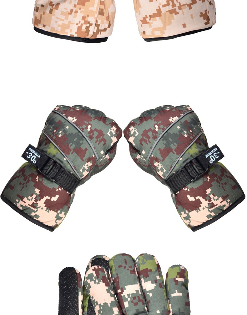 Guanti invernali caldi e spessi mimetici per uomo, sci, ciclismo, nord-est, antifreddo, impermeabili, antivento, taglia grande_voghion.com